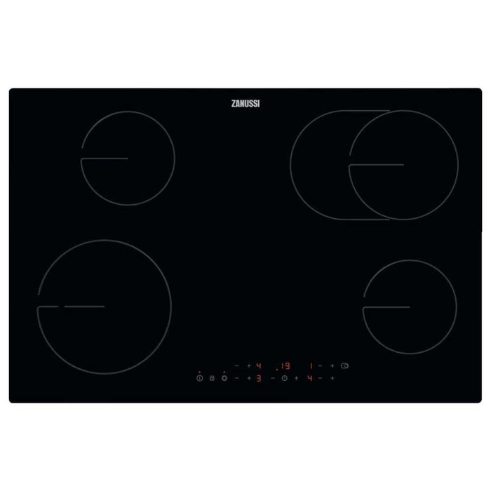 Zanussi ZHRN883K 80cm Black Electric Hob - Unbeatable Bathrooms