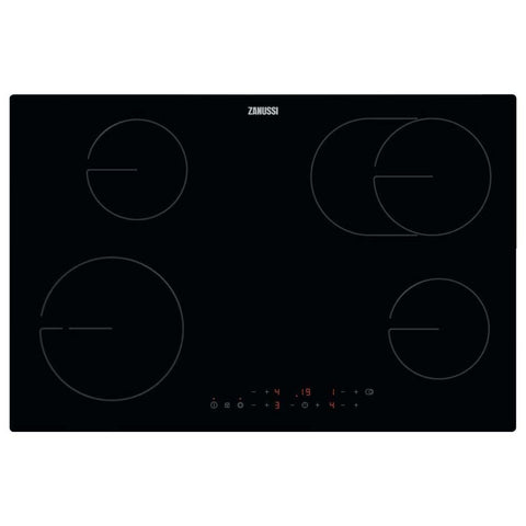 Zanussi ZHRN883K 80cm Black Electric Hob - Unbeatable Bathrooms