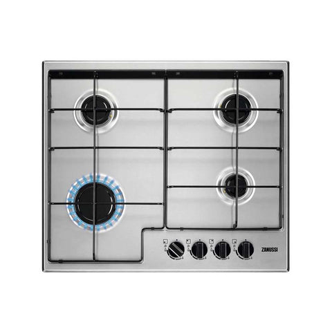 Zanussi ZGNN642X 60cm Stainless Steel Gas Hob - Unbeatable Bathrooms