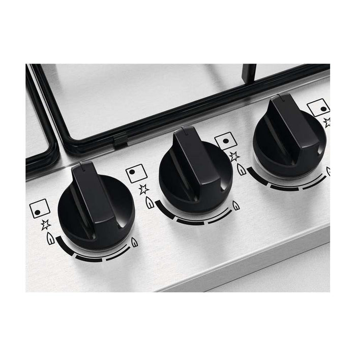 Zanussi ZGNN752X 75cm Stainless Steel Gas Hob - Unbeatable Bathrooms