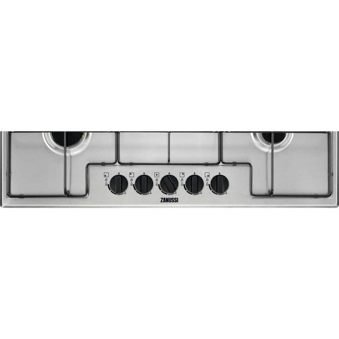 Zanussi ZGNN752X 75cm Stainless Steel Gas Hob - Unbeatable Bathrooms