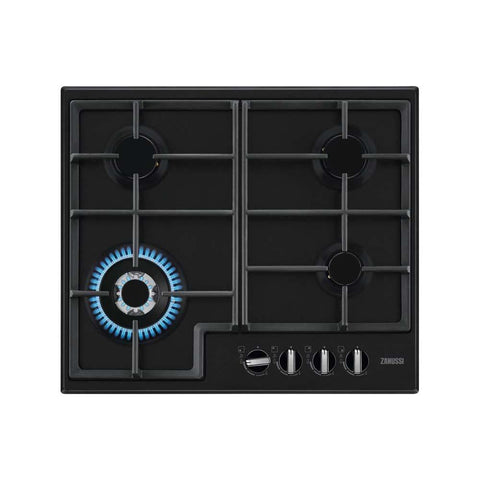 Zanussi ZGNN645K 60cm BlackGas Hob - Unbeatable Bathrooms