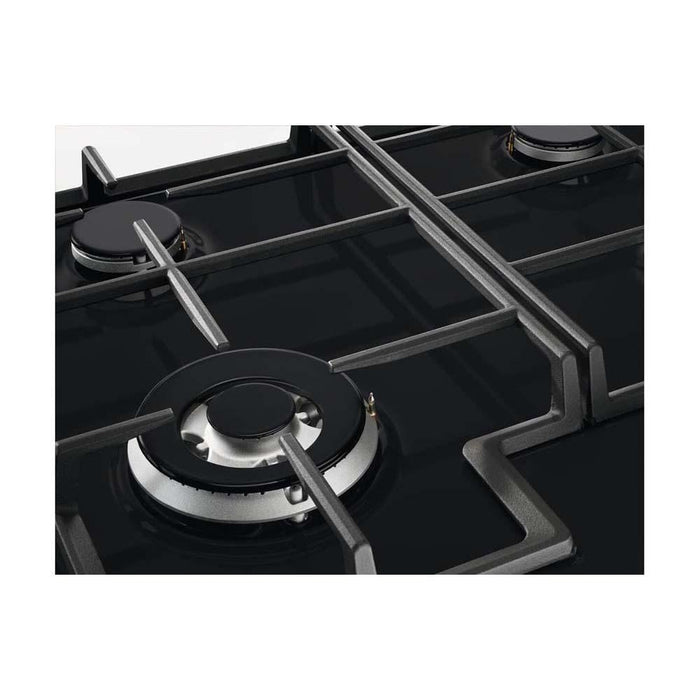 Zanussi ZGNN645K 60cm BlackGas Hob - Unbeatable Bathrooms