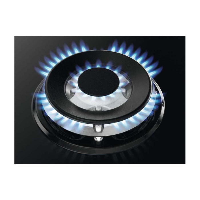Zanussi ZGNN645K 60cm BlackGas Hob - Unbeatable Bathrooms