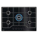 Zanussi ZGGN755K 75cm Black Gas on Glass Hob - Unbeatable Bathrooms