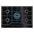 Zanussi ZGGN755K 75cm Black Gas on Glass Hob - Unbeatable Bathrooms