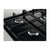 Zanussi ZGGN755K 75cm Black Gas on Glass Hob - Unbeatable Bathrooms