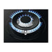 Zanussi ZGGN755K 75cm Black Gas on Glass Hob - Unbeatable Bathrooms