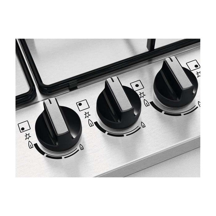 Zanussi ZGNN645X 60cm Stainless Steel Gas Hob - Unbeatable Bathrooms