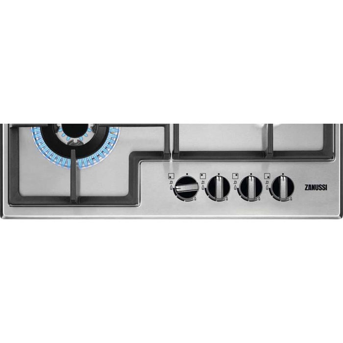 Zanussi ZGNN645X 60cm Stainless Steel Gas Hob - Unbeatable Bathrooms