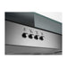 Zanussi ZHC62352X 60cm Stainless Steel Curved Glass Chimney Hood - Unbeatable Bathrooms