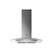 Zanussi ZHC92352X 90cm Stainless Steel Curved Glass Chimney Hood - Unbeatable Bathrooms