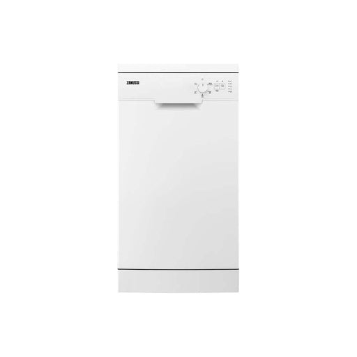 Zanussi ZSFN121W1 Free Standing 9 Place Slimline Dishwasher - White - Unbeatable Bathrooms