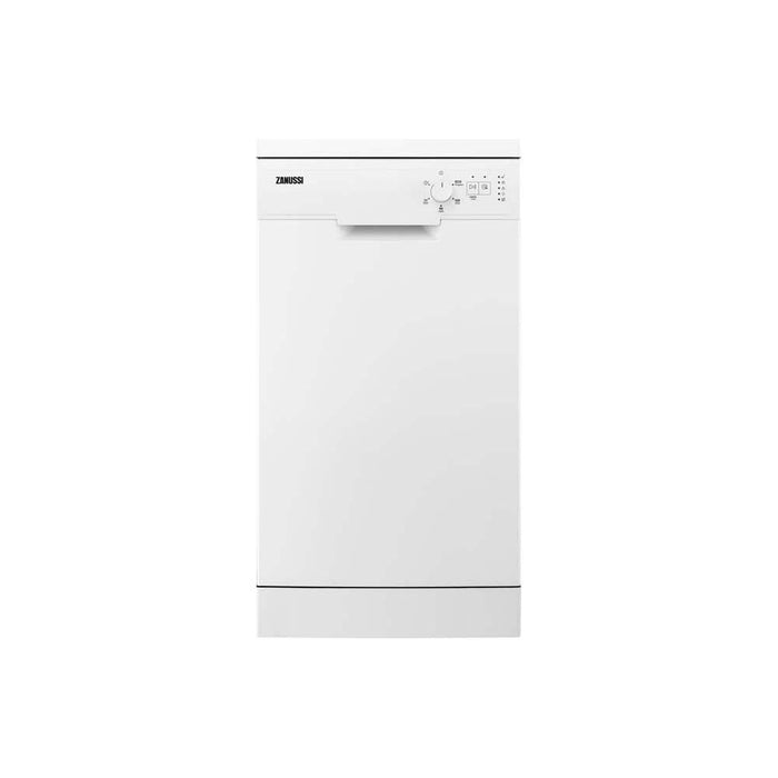 Zanussi ZSFN121W1 Free Standing 9 Place Slimline Dishwasher - White - Unbeatable Bathrooms