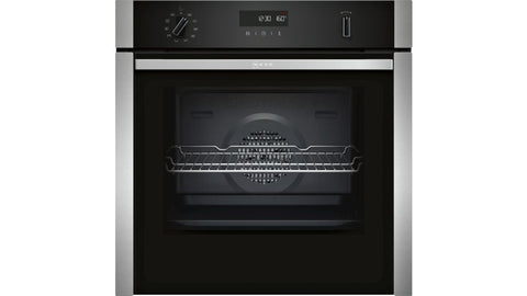 Neff N50 B6ACH7AN0A Stainless Steel Built In Single Slide and Hide Pyrolytic Oven - Unbeatable Bathrooms