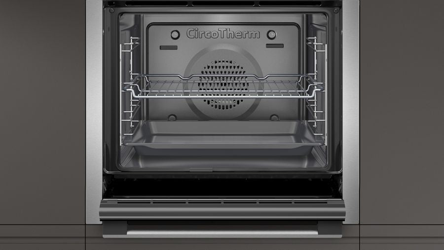 Neff N50 B6ACH7AN0A Stainless Steel Built In Single Slide and Hide Pyrolytic Oven - Unbeatable Bathrooms