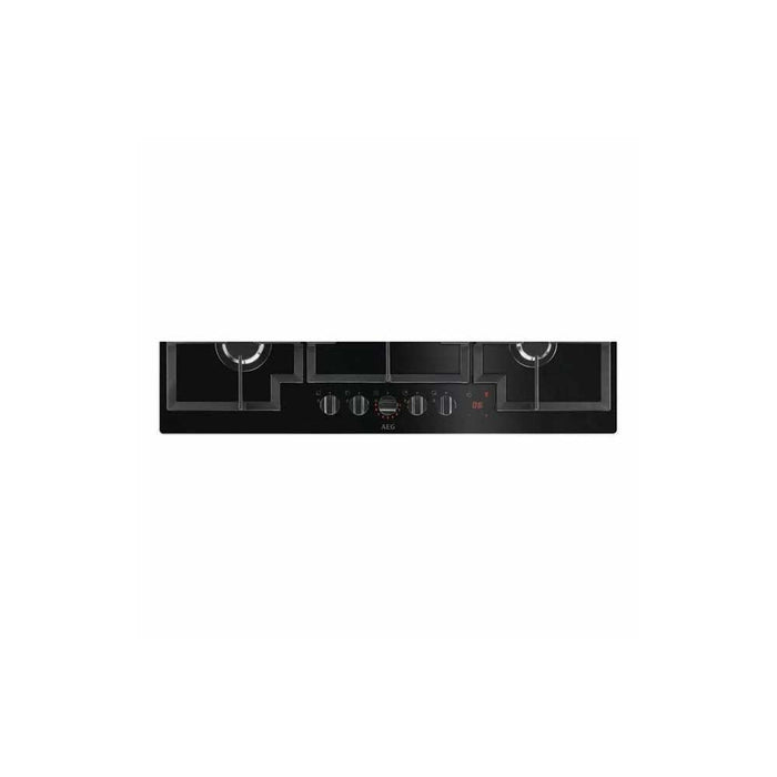 AEG HKB95450NB 90cm Black Gas on Glass Hob - Unbeatable Bathrooms