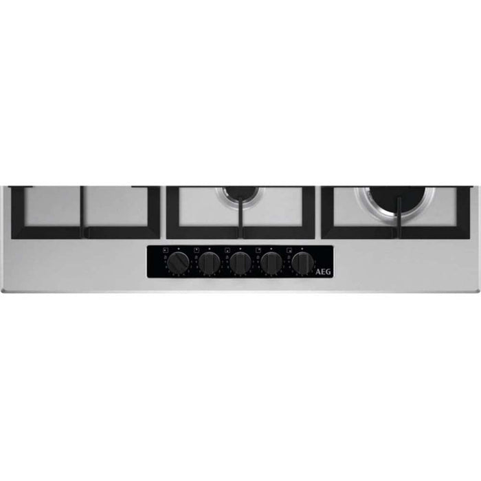 AEG HGB95522YM 90cm Stainless Steel Gas Hob - Unbeatable Bathrooms