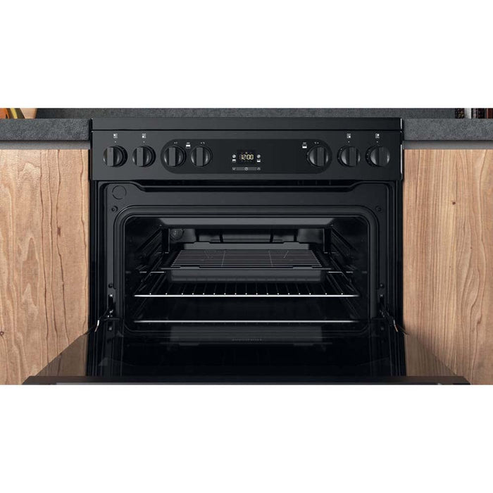 Hotpoint HDM67V92HCB/UK Black Electric Cooker - Unbeatable Bathrooms