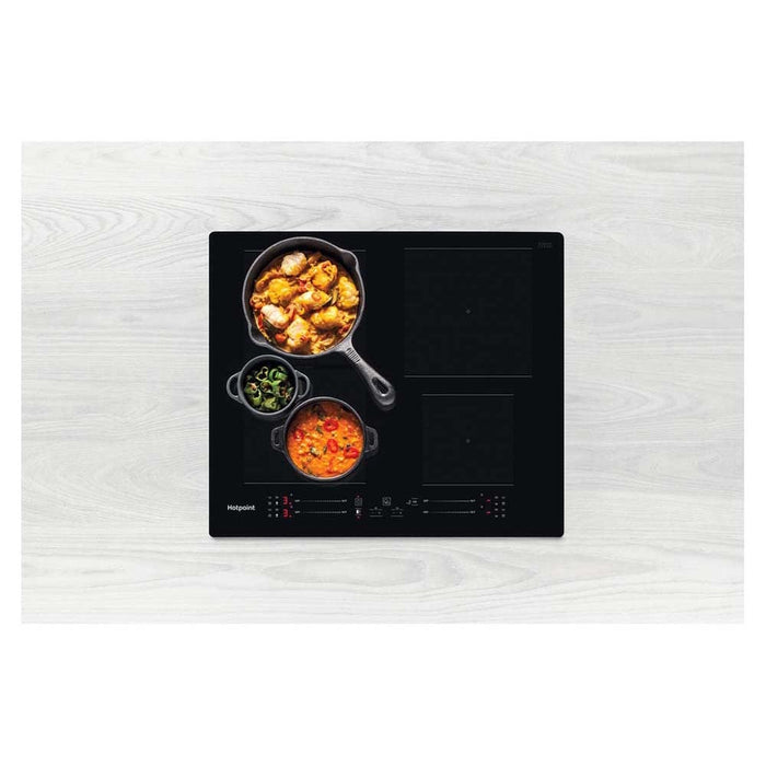 Hotpoint TS 5760F NE 60cm Black Induction Hob - Unbeatable Bathrooms