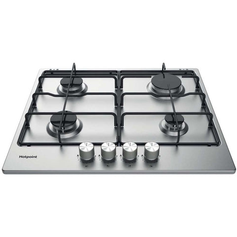 Hotpoint PPH 60P F IX UK 60cm Stainless Steel Gas Hob - Unbeatable Bathrooms