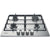 Hotpoint PPH 60P F IX UK 60cm Stainless Steel Gas Hob - Unbeatable Bathrooms