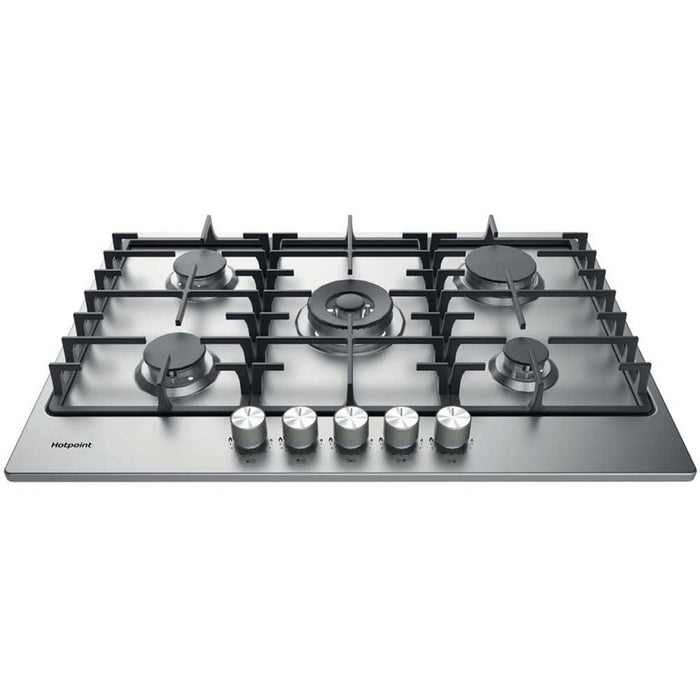 Hotpoint PPH 75P DF IX UK 75cm Stainless Steel Gas Hob - Unbeatable Bathrooms