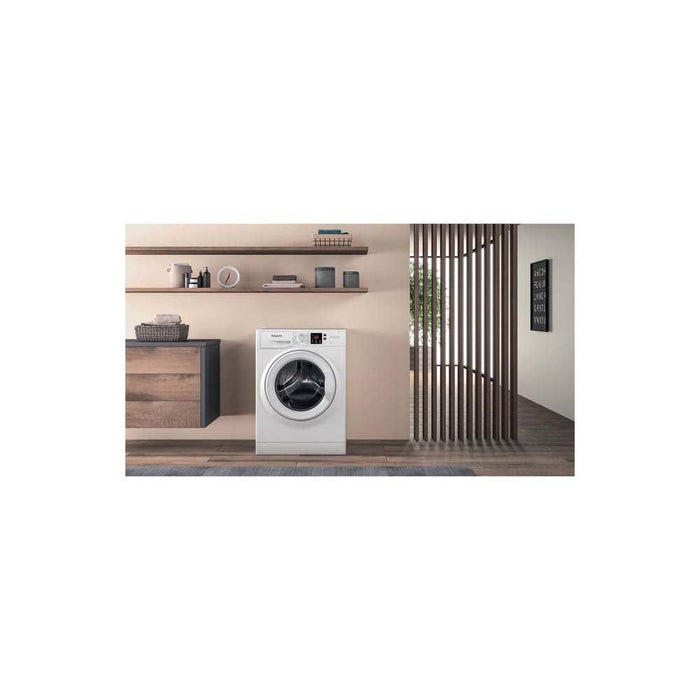 Hotpoint NSWF 843C W UK N White Free Standing 8kg 1400rpm Washing Machine - Unbeatable Bathrooms