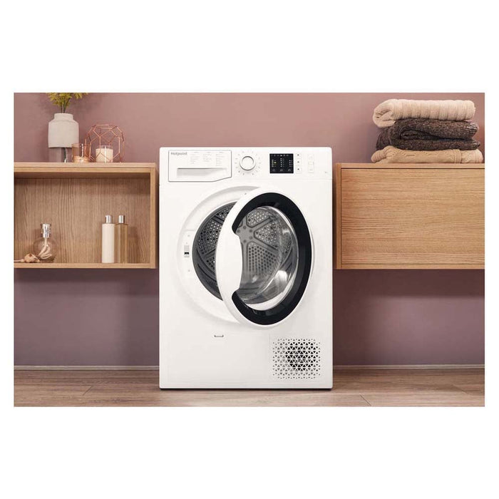 Hotpoint NT M10 81WK UK White Free Standing 8kg Tumble Dryer - Unbeatable Bathrooms