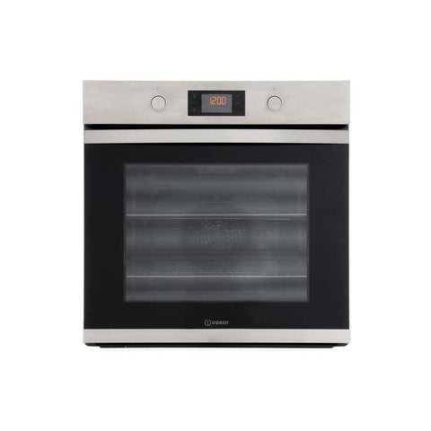 Indesit KFW3841JHIXUK Built In Stainless Steel Single Single Electric Oven - Unbeatable Bathrooms