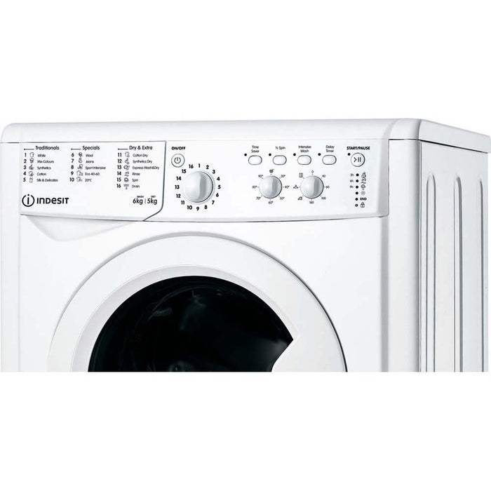 Indesit IWDC 65125 UK N Free Standing White 1200rpm Washer Dryer - Unbeatable Bathrooms
