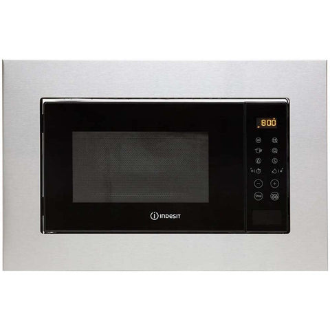 Indesit MWI120GXUK Built In Stainless Steel Microwave and Grill - Unbeatable Bathrooms