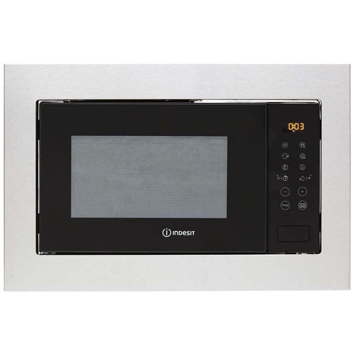 Indesit MWI125GXUK Built In Stainless Steel Microwave and Grill - Unbeatable Bathrooms