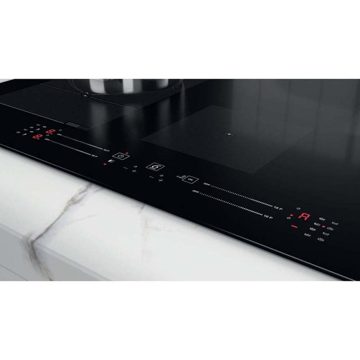 Whirlpool WF S3977 NE 77cm Black Induction Hob - Unbeatable Bathrooms