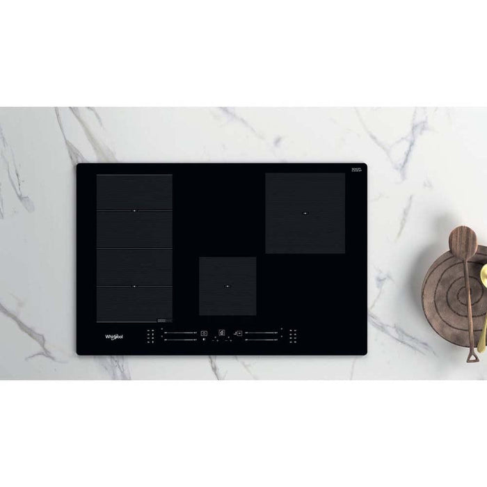 Whirlpool WF S3977 NE 77cm Black Induction Hob - Unbeatable Bathrooms