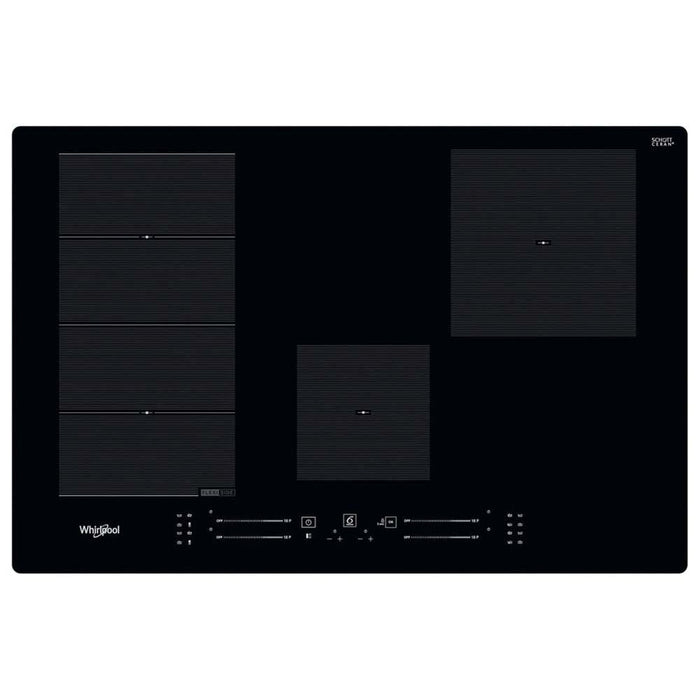 Whirlpool WF S3977 NE 77cm Black Induction Hob - Unbeatable Bathrooms