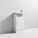 Nuie Mayford 400mm Cloakroom Vanity Unit - Floor Standing 1 Door Unit with Basin - Unbeatable Bathrooms