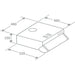 Prima PRCH400 60cm Silver Visor Hood - Unbeatable Bathrooms