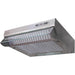 Prima PRCH400 60cm Silver Visor Hood - Unbeatable Bathrooms