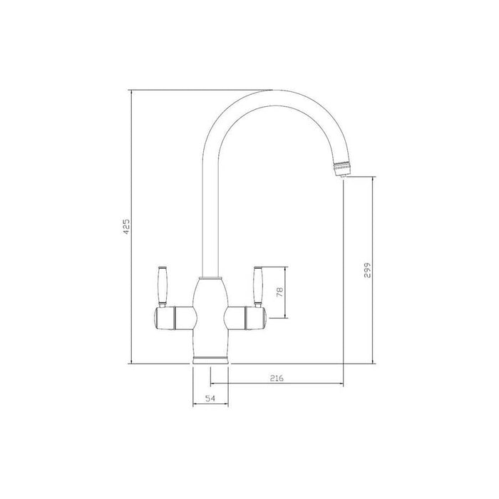 Abode Province 4-in-1 Monobloc Tap - Unbeatable Bathrooms
