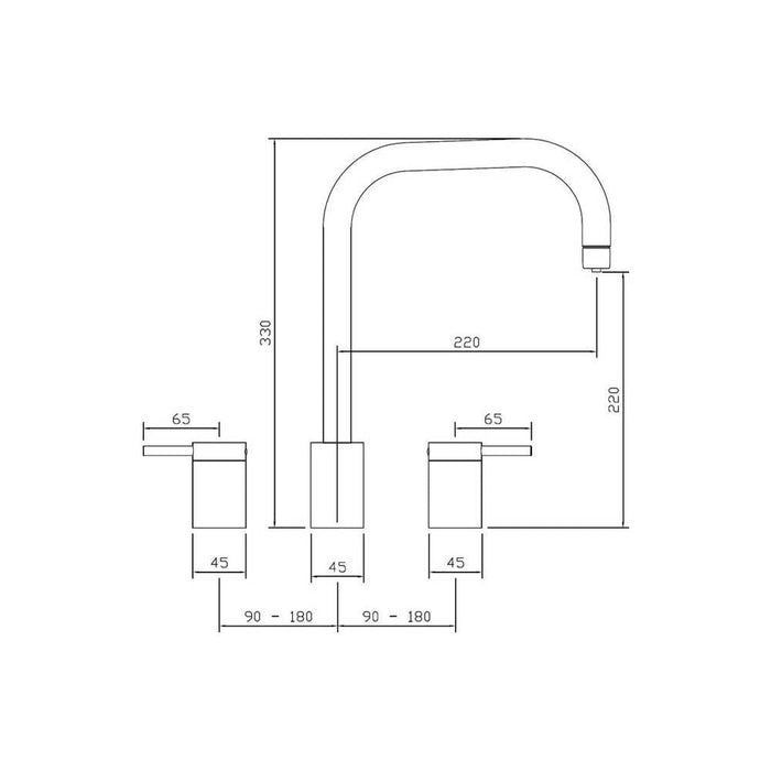 Abode Project 4-in-1 3 Part Tap - Unbeatable Bathrooms