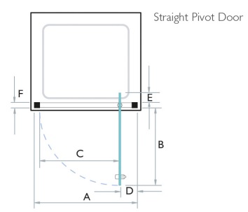 Kudos Original 900mm Shower Pivot Door - Made In UK - Unbeatable Bathrooms