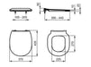 Ideal Standard Concept Slim Soft Close Seat & Cover Inc Hinges - Unbeatable Bathrooms