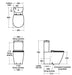 Ideal Standard Concept Close Coupled Toilet (Closed Back) - Unbeatable Bathrooms