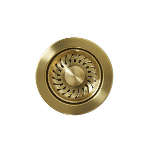 Abode 90mm Propeller Design Basket Strainer Waste - Brushed Brass - Unbeatable Bathrooms
