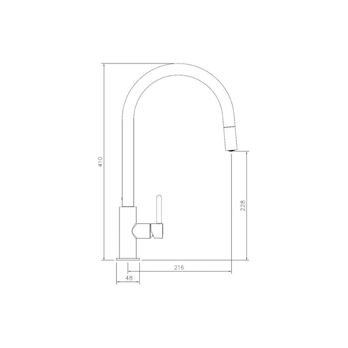 Abode Althia Mixer Tap w/Pull Out - Unbeatable Bathrooms