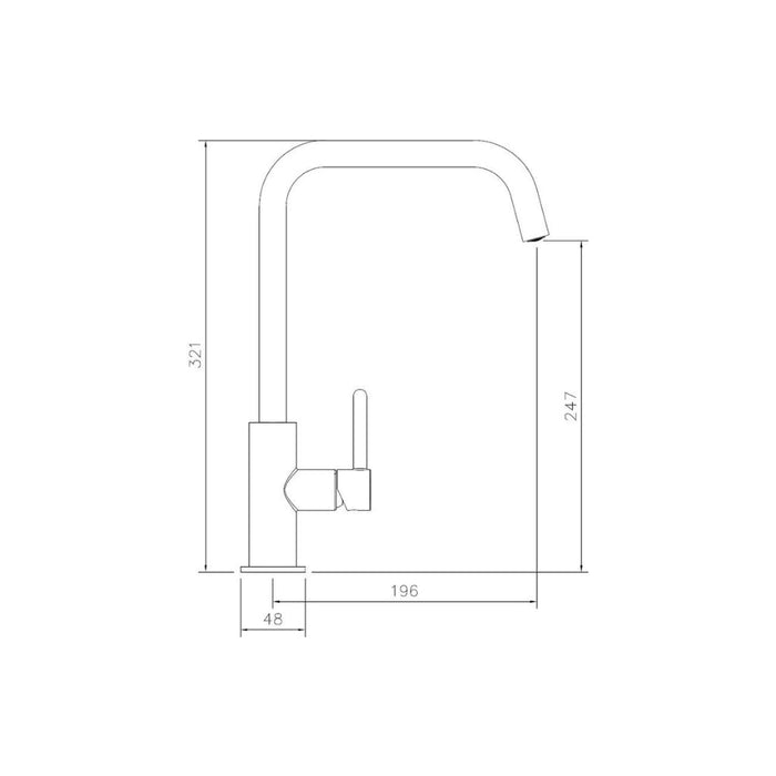 Abode Althia Single Lever Mixer Tap - Unbeatable Bathrooms