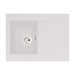 Abode Aspekt 1B & Drainer Granite Inset Sink - White - Unbeatable Bathrooms