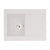 Abode Aspekt 1B & Drainer Granite Inset Sink - White - Unbeatable Bathrooms