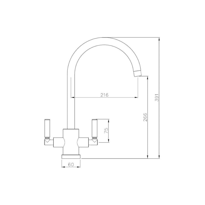 Abode Atlas Monobloc Mixer Tap - Unbeatable Bathrooms
